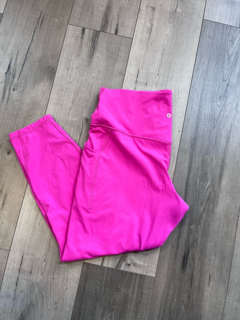 lululemon athletica women’s pink align leggings with pockets